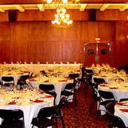 Odd Fellows Hall - Lower Hall set for an event