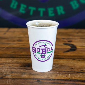 SoBoL - a cup of coffee on a table - Juice Bars & Smoothies Near Me - Hewlett, New York