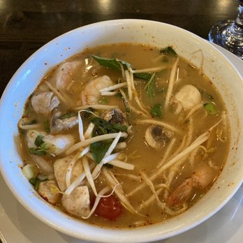 Seasoning Thai Bistro - Webster - Tom Yum Soup with bean sprouts and extra basil - Thai Near Me - Webster, New York Seasoning Thai Bistro - Webster - Tom Yum Soup with bean sprouts and extra basil - Thai Near Me - Webster, New York