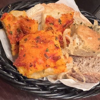 Carmine's - Time Square - Garlic bread, tomato bread, and I think sourdough - Italian Near Me - New York, New York Carmine's - Time Square - Garlic bread, tomato bread, and I think sourdough - Italian Near Me - New York, New York