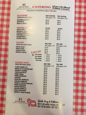 Menu photo 2 Little Italy Annapolis Annapolis, MD Menu photo 2 Little Italy Annapolis Annapolis, MD