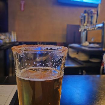 M.J. O'Connor's - Shipyard pumpkin ale with brien sugar n cinnamon rim - American Near Me - Boston, Massachusetts M.J. O'Connor's - Shipyard pumpkin ale with brien sugar n cinnamon rim - American Near Me - Boston, Massachusetts
