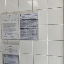 The health department reviews... showing a perfect score of 100%