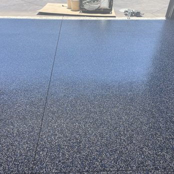 CA Resurfacing - Our epoxy garage floor (Blue Fusion). - Flooring Near Me - Orange, California CA Resurfacing - Our epoxy garage floor (Blue Fusion). - Flooring Near Me - Orange, California
