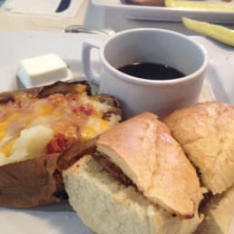 French Dip and Bacon Spud