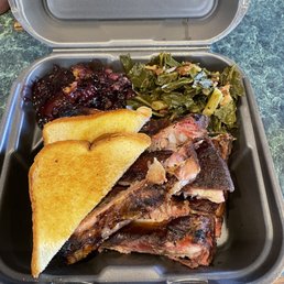 $16.99 for a 6 rib plate with 2 sides and a drink.