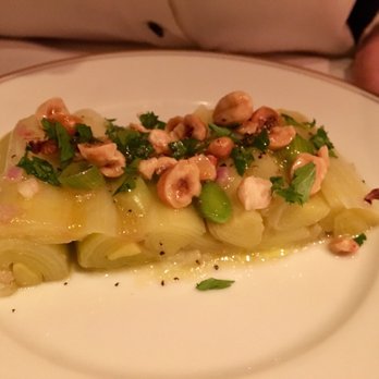 Le Coucou - Poireaux - leeks with hazelnuts - French Near Me - New York, New York