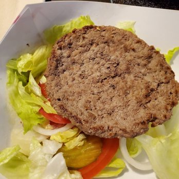 Rush's - Rush's idea of a gluten-free burger. Appetizing, isn't it? - Fast Food Near Me - Lexington, South Carolina Rush's - Rush's idea of a gluten-free burger. Appetizing, isn't it? - Fast Food Near Me - Lexington, South Carolina