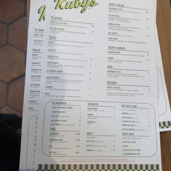 Ruby’s - Menu - New American Near Me - San Francisco, California