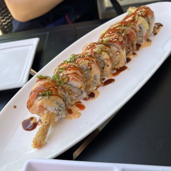 O Sushi & Grill - Alaska roll - shrimp tempura, spicy crab meat, salmon, avocado - Japanese Near Me - San Dimas, California O Sushi & Grill - Alaska roll - shrimp tempura, spicy crab meat, salmon, avocado - Japanese Near Me - San Dimas, California