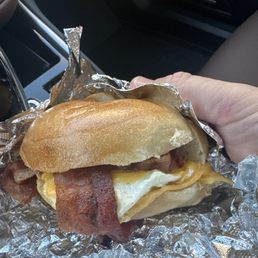 Bacon Egg and Cheese Sandwich Breakfast