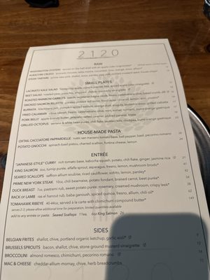 Menu photo 7 2120 Seattle, WA