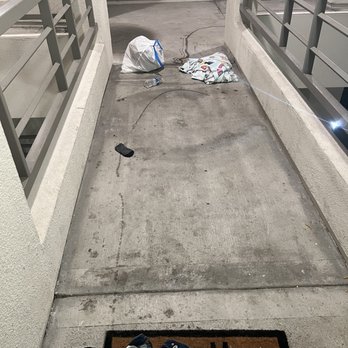 Toscana Apartments - Trash from the person last night. Nothing has been done. - Apartments Near Me - Irvine, California