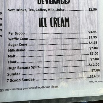 Pit Row Pit Stop on The Lake - Hand dipped Blue Bell ice cream menu - Breakfast & Brunch Near Me - Onalaska, Texas