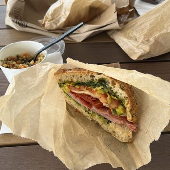 Don Guerra's Barrio Bagel & Slice - Italian sandwich and wheatberry salad - Pizza Near Me - Gilbert, Arizona Don Guerra's Barrio Bagel & Slice - Italian sandwich and wheatberry salad - Pizza Near Me - Gilbert, Arizona