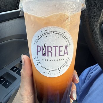 Purtea - Lid is TIGHT! And they put a little red heart stopper in the top lid vent. I'm tilting the cup here and no leaks! - Bubble Tea Near Me - San Francisco, California Purtea - Lid is TIGHT! And they put a little red heart stopper in the top lid vent. I'm tilting the cup here and no leaks! - Bubble Tea Near Me - San Francisco, California