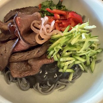 Pang - Black Sesame Noodles w/ Beef Tenderloin (Dry) 黑芝麻面 - Chinese Near Me - San Francisco, California Pang - Black Sesame Noodles w/ Beef Tenderloin (Dry) 黑芝麻面 - Chinese Near Me - San Francisco, California