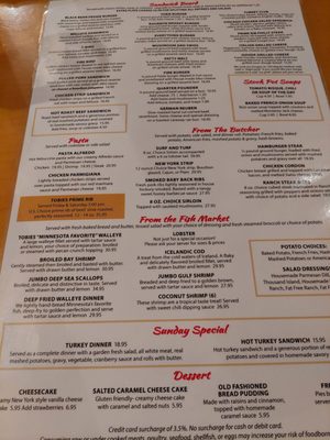 Menu photo 8 Tobies Restaurant & Bakery Hinckley, MN Menu photo 8 Tobies Restaurant & Bakery Hinckley, MN