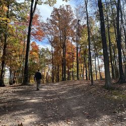 Gary's Family Campground - Walking to the pond to fish (catch and release)