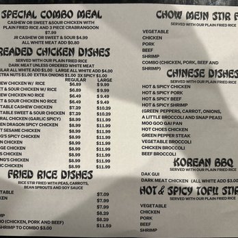 Golden Dragon - a menu for a chinese restaurant - Chinese Near Me - Ozark, Missouri