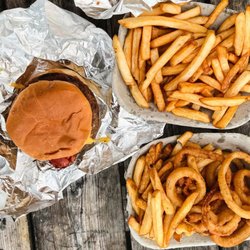 Sonny's Drive In - Double Banquet burger, fries, and fries and ring combo