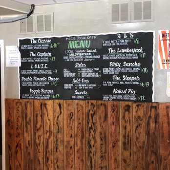 Mac's Local Eats - Menu at Mac's 6.10.18 - American Near Me - St Louis, Missouri Mac's Local Eats - Menu at Mac's 6.10.18 - American Near Me - St Louis, Missouri