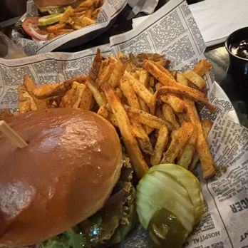 Flat Iron Tap - Black bean burger  Hamburger - Burgers Near Me - Lake Geneva, Wisconsin