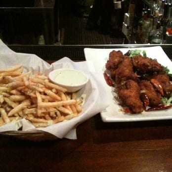 Far Bar - Perfectly crisped wings and wasabi fries are B-O-M-B! - Asian Fusion Near Me - Los Angeles, California