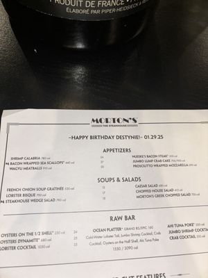 Menu photo 6 Morton's The Steakhouse San Juan, PR