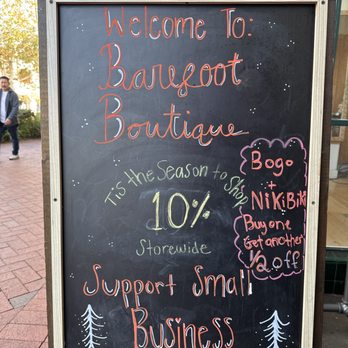 Barefoot Boutique - Front signage - Women's Clothing Near Me - Santa Barbara, California Barefoot Boutique - Front signage - Women's Clothing Near Me - Santa Barbara, California