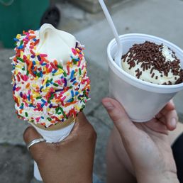 medium vanilla soft serve in cone and cup medium vanilla soft serve in cone and cup