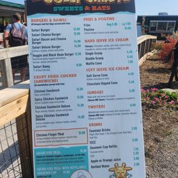 Safari Niagara - Food menu