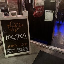 No signage indicates to wait for a host or if bar is open seating or not .