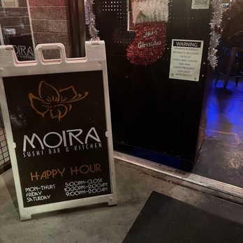 Moira Sushi Bar & Kitchen - No signage indicates to wait for a host or if bar is open seating or not . - Sushi Bars Near Me - Phoenix, Arizona
