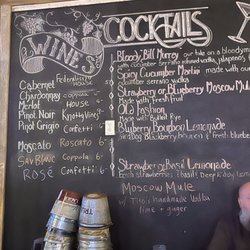 Old Main Icehouse - Cocktail menu