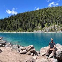 Garibaldi Provincial Park - Enjoying the afternoon colors of Garibaldi Lake.