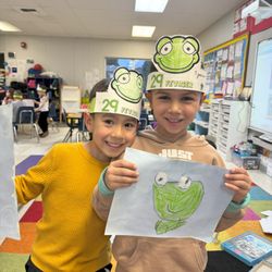 International School of Orange County - Kindergarten Leap Year Drawing Arts & Crafts French Dual Immersion Preschool Best School Small Classes Bilingual