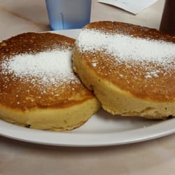 The Village Restaurant - 2 huge and tasty pancakes $4.00