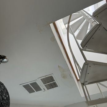 Angel's Painting Services - Before - HVAC leak resulting in water damage - Painters Near Me
