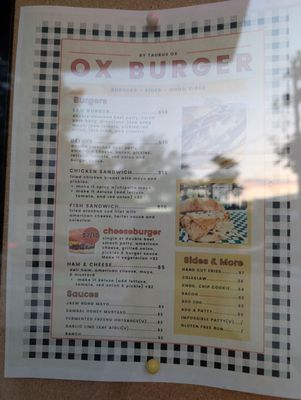 Menu photo 6 Ox Burger Seattle, WA Menu photo 6 Ox Burger Seattle, WA