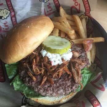 Tin Roof - The Smashville burger! Topped with pulled pork! - American Near Me - Memphis, Tennessee Tin Roof - The Smashville burger! Topped with pulled pork! - American Near Me - Memphis, Tennessee