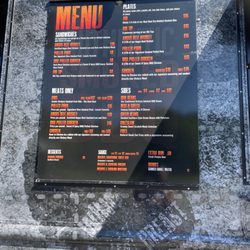 McCoy’s BBQ - The menu