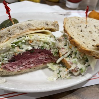 Nate'n Al's - The Canon (pastrami and corned beef, with cole slaw and Swiss) - Delis Near Me - Beverly Hills, California