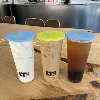 LT9 Tea Blends - Wintermelon milk with panna cotta, milk tea with qq noodles, and ruby oolong tea with boba - Bubble Tea Near Me - Pasadena, California
