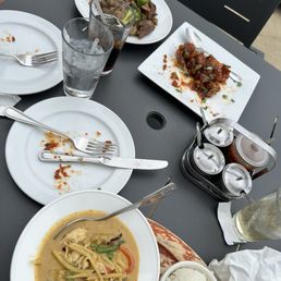Green Curry, Pad See Ew, Volcano Shrimp Green Curry, Pad See Ew, Volcano Shrimp