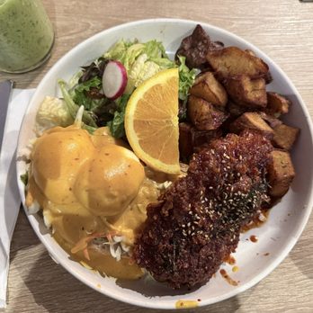 Four Chairs - K-bomb chicken benny - Breakfast & Brunch Near Me - San Francisco, California Four Chairs - K-bomb chicken benny - Breakfast & Brunch Near Me - San Francisco, California