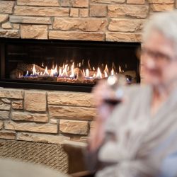 Saint Therese of Woodbury - The fireplace lounge at Saint Therese of Woodbury.