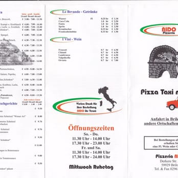 Nido Pizzeria - Pizza Near Me - Brilon, NW Nido Pizzeria - Pizza Near Me - Brilon, NW