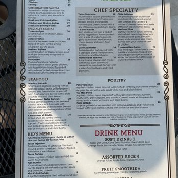 Pueblos Tex-Mex Grill - Dinner menu (2/2) - Tex-Mex Near Me - Chantilly, Virginia Pueblos Tex-Mex Grill - Dinner menu (2/2) - Tex-Mex Near Me - Chantilly, Virginia