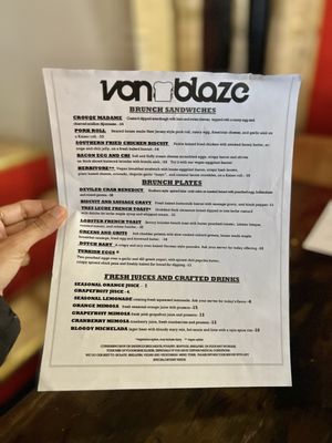 Menu photo 3 Von Blaze Morgantown, WV Menu photo 3 Von Blaze Morgantown, WV